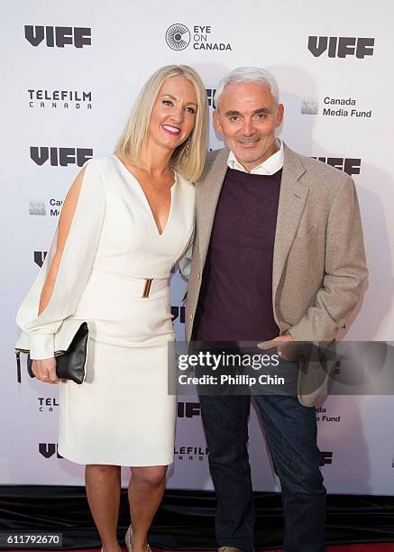 Vancouver, BC The Vancouver International Film Festival Executive Director Jacqueline Dupuis and Frank Giustra, President of the Radcliffe Foundation...