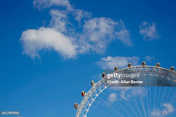 view of london at sunset - millennium wheel stock pictures, royalty-free photos & images