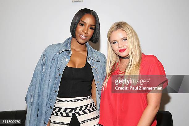 Kelly Rowland and Alli Simpson attend the 3rd Annual Beautycon Festival New York at Pier 36 on October 1, 2016 in New York City.