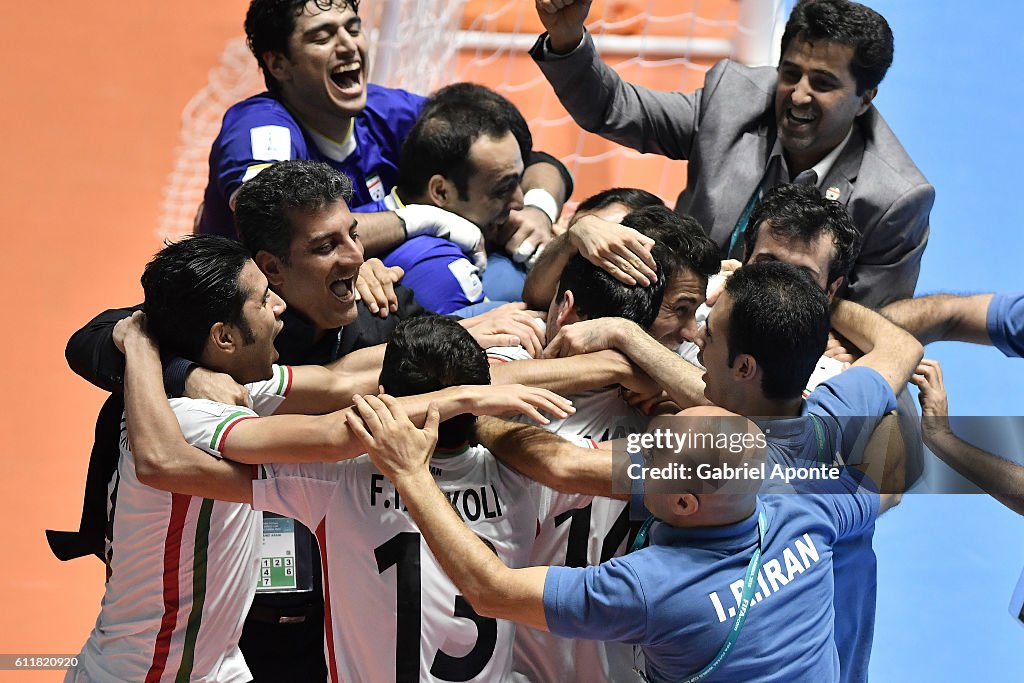 Iran v Portugal: Third Place Play off - FIFA Futsal World Cup Colombia 2016