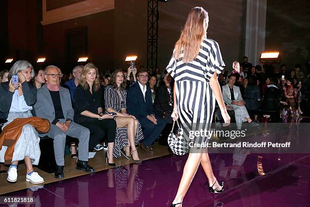 Of Puig Fashion Division and President of the French Federation of couture and ready-to-wear, Ralph Toledano, Virginie Mouzat, Laetitia Casta and...