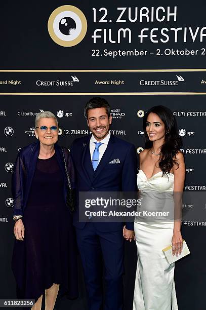 Beatrice Loong, Max Loong and Sepideh Haftgoli attend the Award Night during the 12th Zurich Film Festival on October 1, 2016 in Zurich, Switzerland....