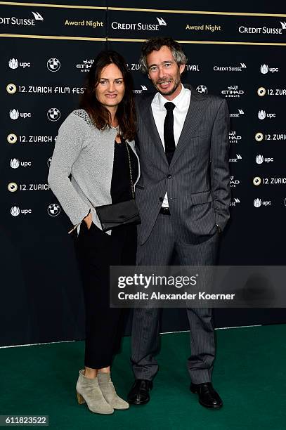 Bettina Oberli and Stephane Kuthy attend the Award Night during the 12th Zurich Film Festival on October 1, 2016 in Zurich, Switzerland. The Zurich...