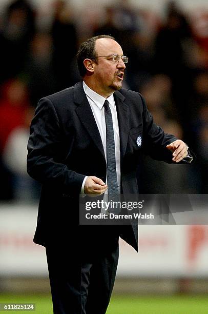 Chelsea interim manager Rafael Benitez on the touchline