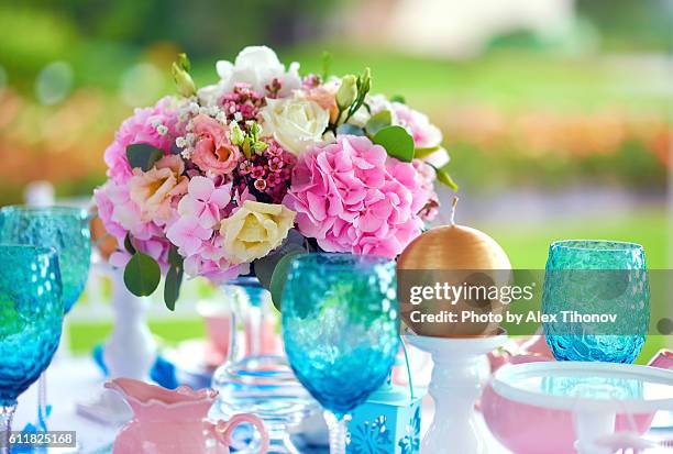 table setting - wedding table setting stock pictures, royalty-free photos & images