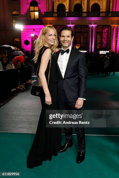 Sarina Arnold and her husband Raphael Fischer attend the Award Night during the 12th Zurich Film Festival on October 1, 2016 in Zurich, Switzerland....