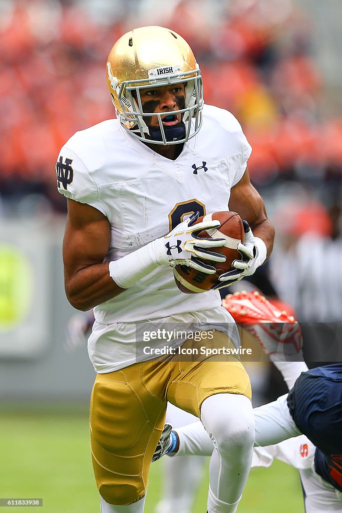 NCAA FOOTBALL: OCT 01 Notre Dame v Syracuse