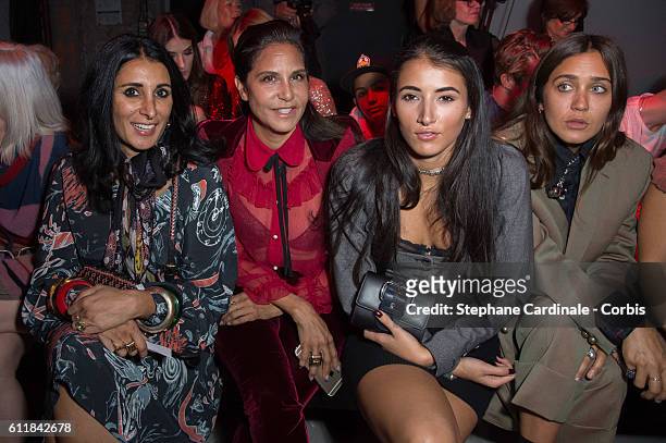 Serena Rees, guest, Cora Corre and Jessie Jo Stark attend the Vivienne Westwood show as part of the Paris Fashion Week Womenswear Spring/Summer 2017...