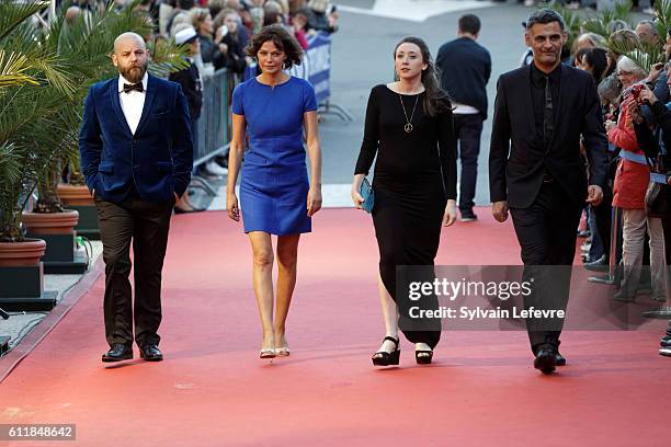 James Kermack, Marianne Denicourt, Helen Simmons and Philippe Boudoux attends closing ceremony of 27th Dinard British Film Festival on October 1,...