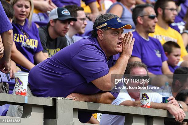 East Carolina fan in a game between the East Carolina Pirates and the Central Florida Knights at Dowdy-Ficklen Stadium in Greenville, NC. Central...