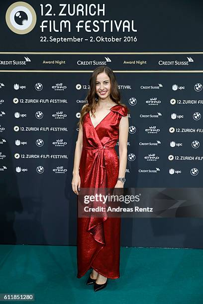 Darya von Bergen attends the Award Night during the 12th Zurich Film Festival on October 1, 2016 in Zurich, Switzerland. The Zurich Film Festival...