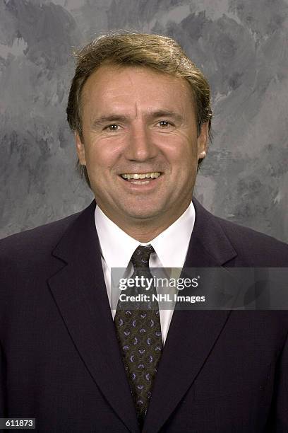 Rick Bowness of the Phoenix Coyotes poses for a portrait in Phoenix, Arizona. DIGITAL IMAGE Mandatory Credit: Getty Images/NHLI