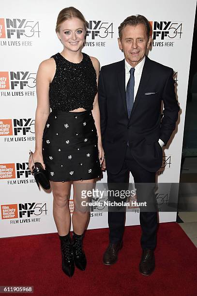 Anna Baryshnikov and Mikhail Baryshnikov attend the "Manchester by the Sea" world premiere during the 54th New York Film Festival at Alice Tully Hall...