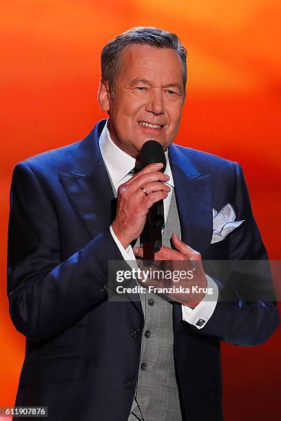 Roland Kaiser during the TV show 'Willkommen bei Carmen Nebel' at Velodrom on October 1, 2016 in Berlin, Germany.