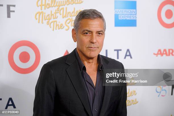 Host George Clooney attends the MPTF 95th anniversary celebration with "Hollywood's Night Under The Stars" at MPTF Wasserman Campus on October 1,...