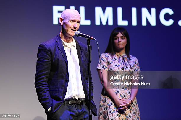 Writer Paul Laverty and Actress Hayley Squires speak at the 54th New York Film Festival - "I, Daniel Blake" Intro and Q&A at Alice Tully Hall at...