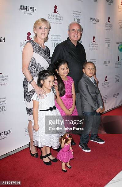 Mayor Carlos Gimenez and Lourdes Gimenez attend the 9th Annual International Dermatology Its All About the Kids Benefit at JW Marriott Marquis on...