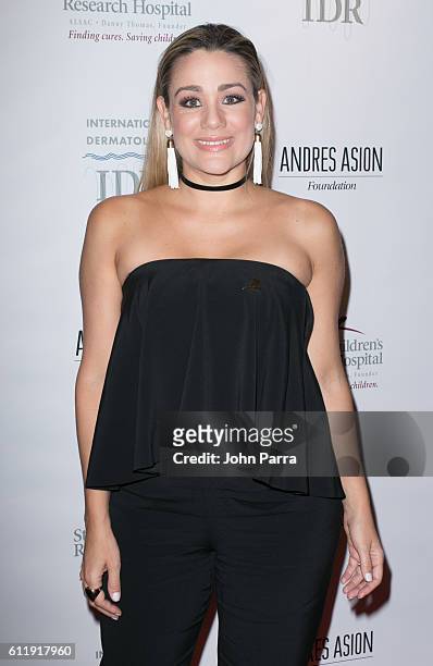 Gloria Ordaz attends the 9th Annual International Dermatology Its All About the Kids Benefit at JW Marriott Marquis on OCTOBER 1, 2016 in Miami,...