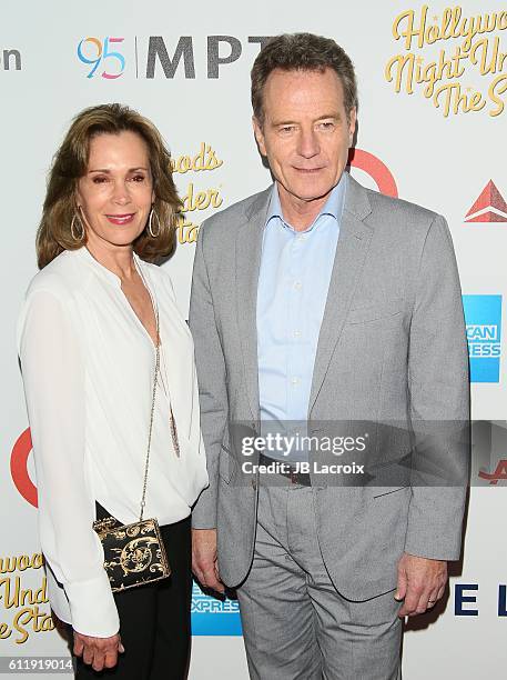 Bryan Cranston and Robin Dearden attend the MPTF 95th anniversary celebration with 'Hollywood's Night Under The Stars' at MPTF Wasserman Campus on...