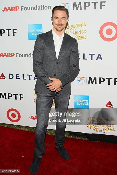 Derek Hough attends the MPTF 95th anniversary celebration with 'Hollywood's Night Under The Stars' at MPTF Wasserman Campus on October 1, 2016 in Los...