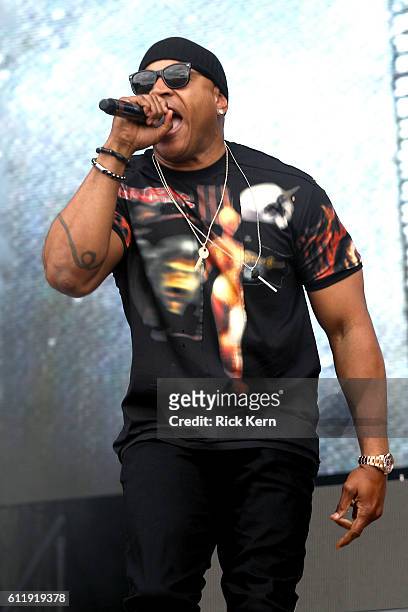 Recording artist LL Cool J performs on the Samsung Stage during day two at Austin City Limits Music Festival 2016 at Zilker Park on October 1, 2016...