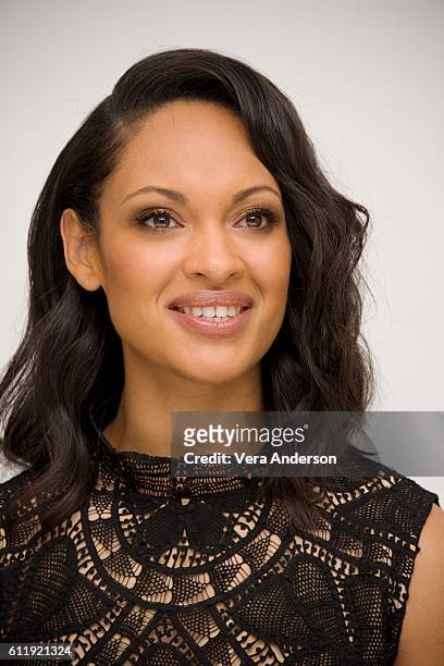 Cynthia Addai-Robinson at "The Accountant" Press Conference at the Four Seasons Hotel on October 1, 2016 in Beverly Hills, California.