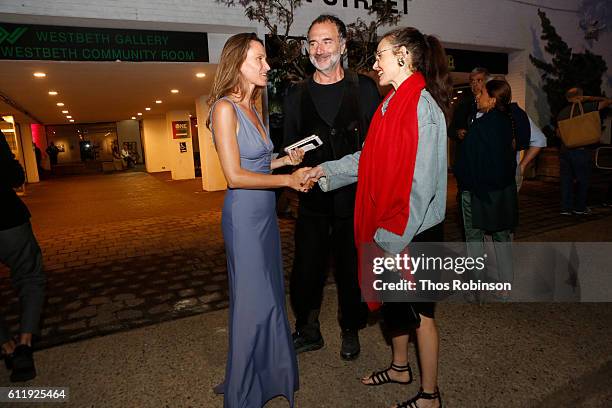 Anne de Carbuccia, Fabrizio Ferri, and Geraldina Ferri attend ONE: One Planet One Future at Bank Street Theater on September 13, 2016 in New York...