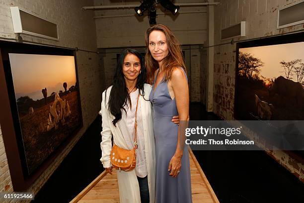 Aurora Lopez and Anne de Carbuccia attend ONE: One Planet One Future at Bank Street Theater on September 13, 2016 in New York City. Aurora Lopez;Anna...