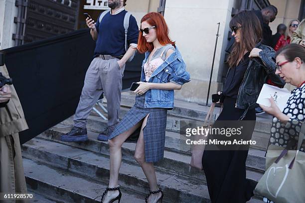 Creative director, Taylor Tomasi attends the Haider Ackermann show as part of the Paris Fashion Week Womenswear Spring/Summer 2017 on October 1, 2016...