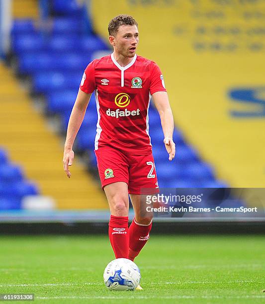 Blackburn Rovers' Corry Evans during the Sky Bet Championship match between Birmingham City and Blackburn Rovers at St Andrews on October 1, 2016 in...