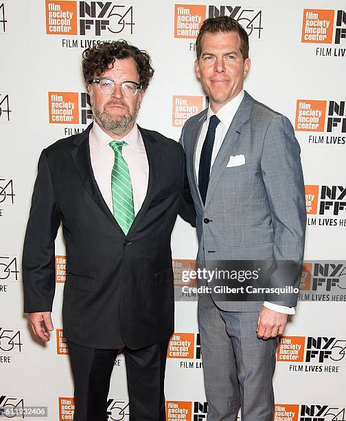 Director/writer Kenneth Lonergan and film producer Kevin J. Walsh attend the 54th New York Film Festival - 'Manchester by the Sea' World Premiere at...