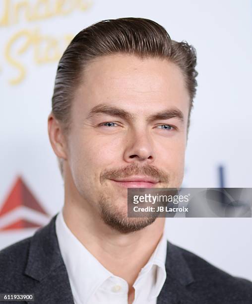 Derek Hough attends the MPTF 95th anniversary celebration with 'Hollywood's Night Under The Stars' at MPTF Wasserman Campus on October 1, 2016 in Los...