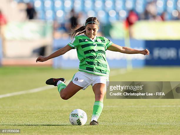 Ashley Soto of Mexico in action during the FIFA U-17 Women's World Cup Jordan 2016 Group A match between Mexico and New Zealand at Amman...