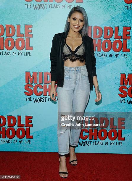 Isabel Bedoya attends Middle School: The Worst Years Of My Life" New York screening at Regal E-Walk Stadium 13 on October 1, 2016 in New York City.