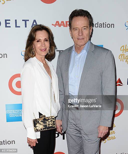 Actor Bryan Cranston and wife Robin Dearden attend MPTF's 95th anniversary celebration "Hollywood's Night Under The Stars" on October 1, 2016 in Los...