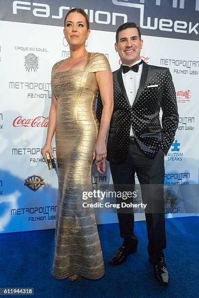 Actress, TV host, Singer, Beauty Queen and former Miss Universe, Alicia Machado arrives at the Metropolitan Fashion Week 2016 Closing Gala And...