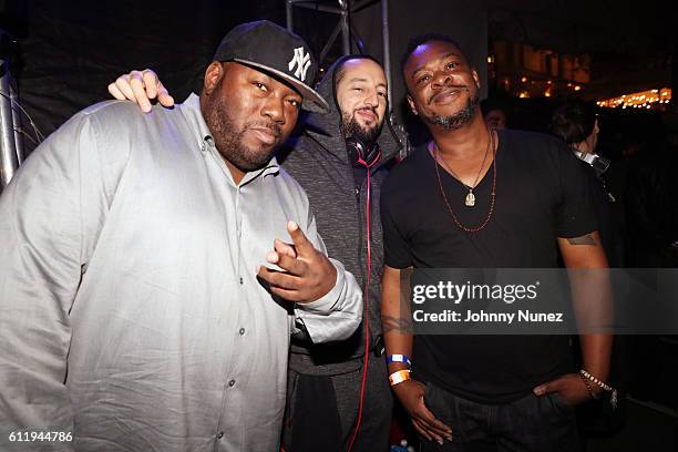 Rahzel, J.Period, and Jarobi White attend the 2016 Roots Picnic NYC at Bryant Park on October 1, 2016 in New York City.