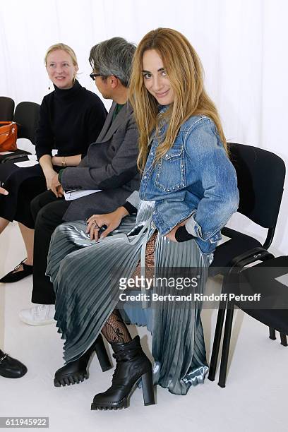 Alexia Niedzielski attends the Balenciaga show as part of the Paris Fashion Week Womenswear Spring/Summer 2017 on October 2, 2016 in Paris, France.