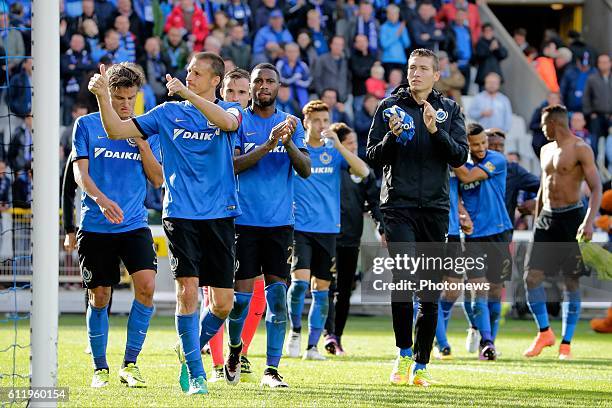 Timmy Simons midfielder of Club Brugge pictured during Jupiler Pro League match between Club Brugge KV and KAA Gent on OCTOBER2, 2016 in Brugge,...