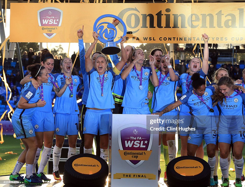 Manchester City Women v Birmingham City Ladies - Continental Cup Final