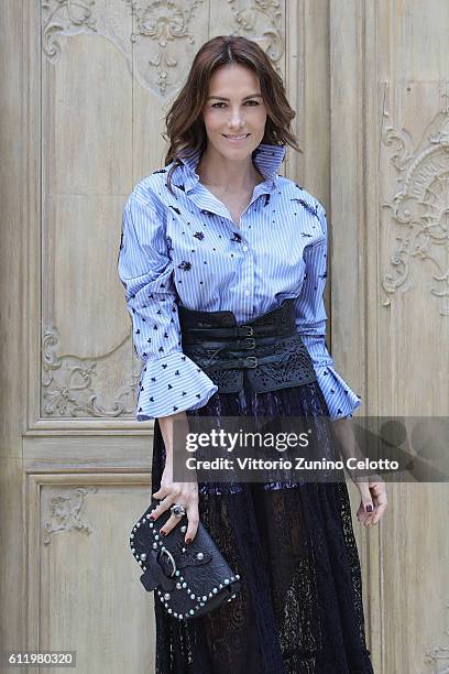 Adriana Abascal attends the Valentino show as part of the Paris Fashion Week Womenswear Spring/Summer 2017 on October 2, 2016 in Paris, France.