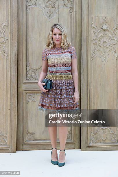 Ludivine Sagnier attends the Valentino show as part of the Paris Fashion Week Womenswear Spring/Summer 2017 on October 2, 2016 in Paris, France.