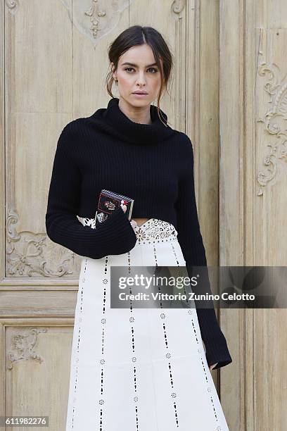 Kasia Smutniak attends the Valentino show as part of the Paris Fashion Week Womenswear Spring/Summer 2017 on October 2, 2016 in Paris, France.