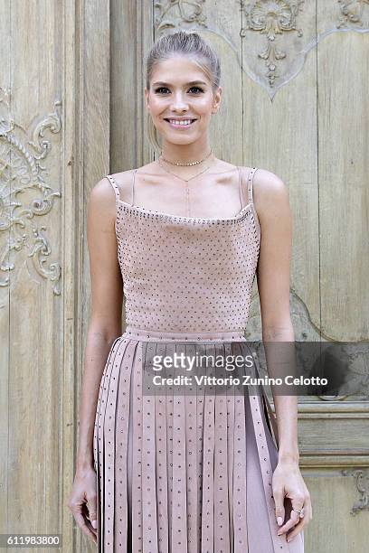 Elena Perminova attends the Valentino show as part of the Paris Fashion Week Womenswear Spring/Summer 2017 on October 2, 2016 in Paris, France.