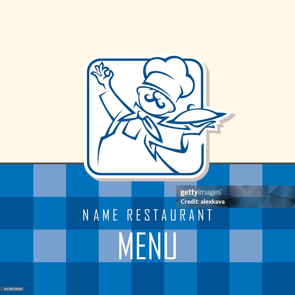 chef with menu illustration - culinary design &... Chef Menu Design High-Res Vector Graphic - Getty Images