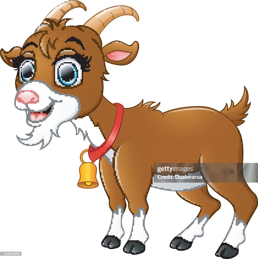 Goat Roping Cartoon Cute Cartoon Goat