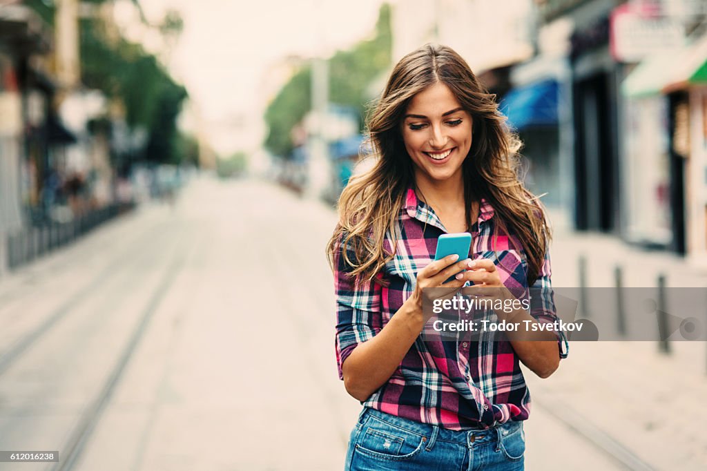 SMS auf das Telefon 