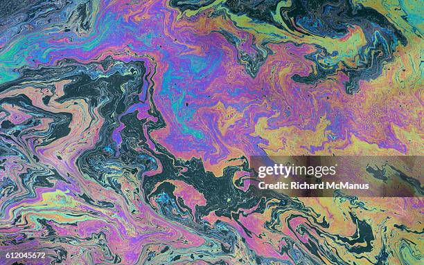 scotland's oil leaking away. - oil spill stock-fotos und bilder