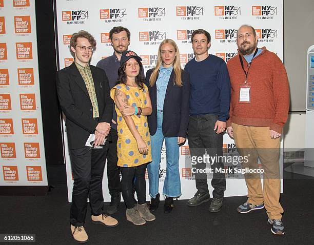 Shorts Programmer Dan Sullivan, Dustin Guy Defa, Gina Telaroli, Chloe Sevigny, Tommy Davis and Andrew Betzer attend the 54th New York Film Festival...