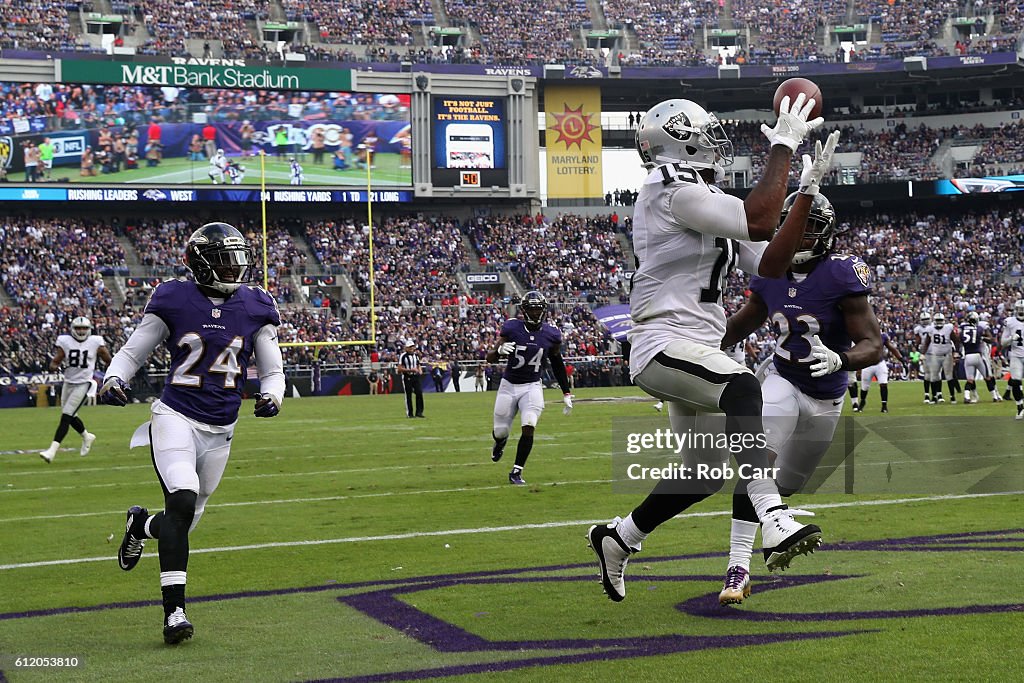 Oakland Raiders v Baltimore Ravens